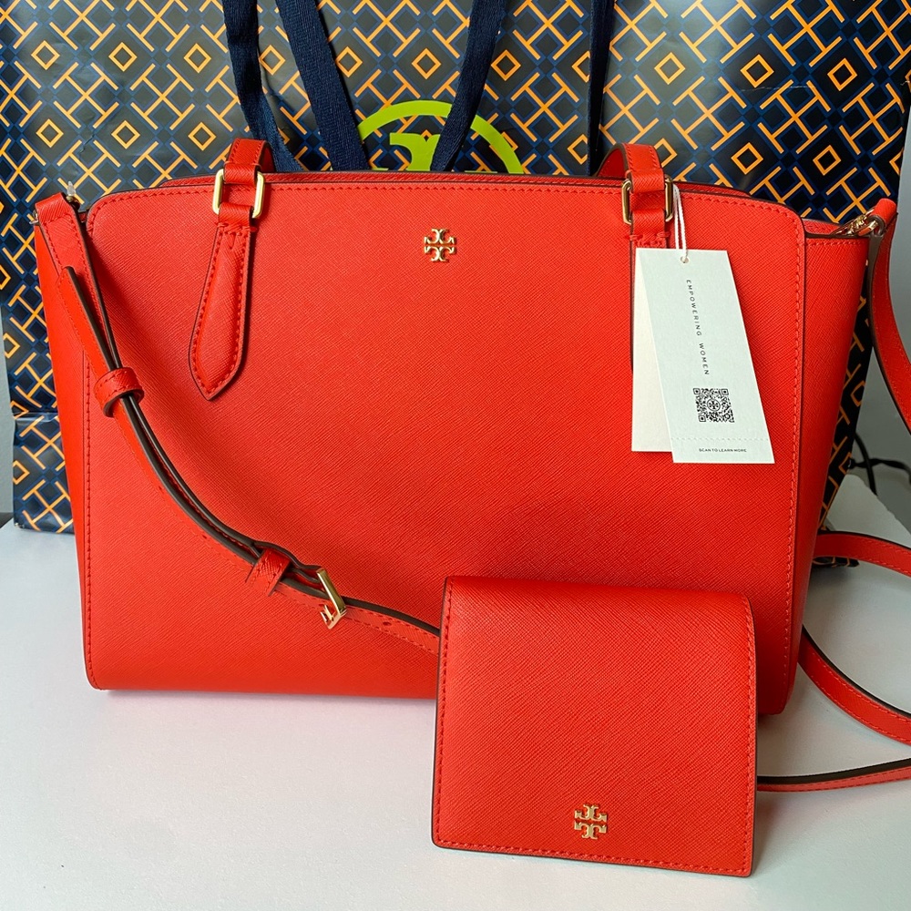 Nwt TB Emerson Small Tote & Wallet